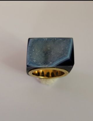 ANILLO ORO Y AGATA  OFERTA 