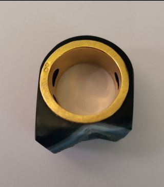 ANILLO ORO Y AGATA  OFERTA 