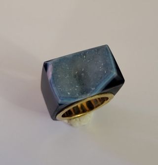 ANILLO ORO Y AGATA  OFERTA 