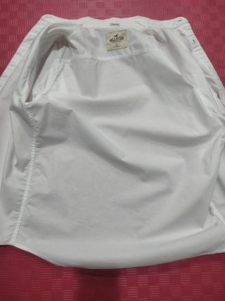 Camisa Hollister blanca - manga corta