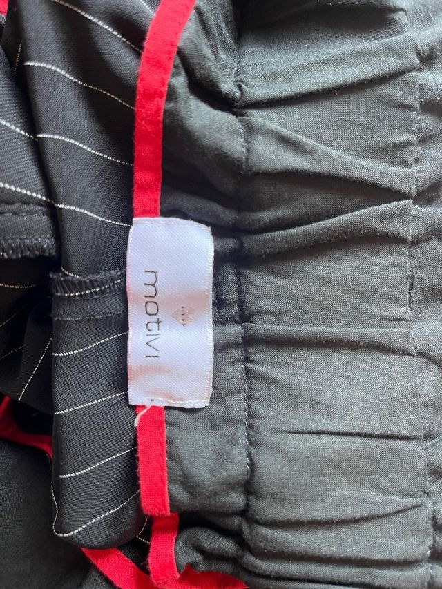 Pantaloni neri a righe - Tg 40 