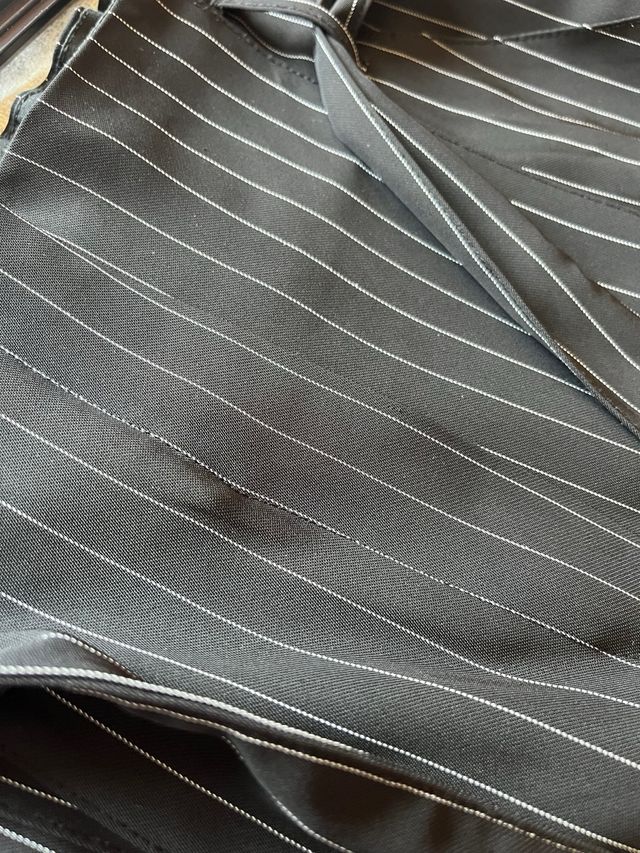 Pantaloni neri a righe - Tg 40 