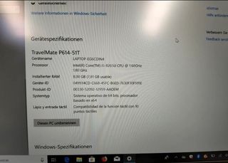 Acer TravelMate P614-51T i5-8265U