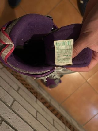 Patines niña - línea grises y morado