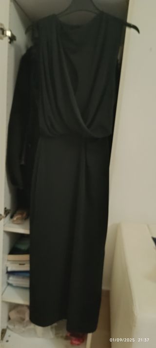 Vestido Negro Fiesta - Seda Viscosa