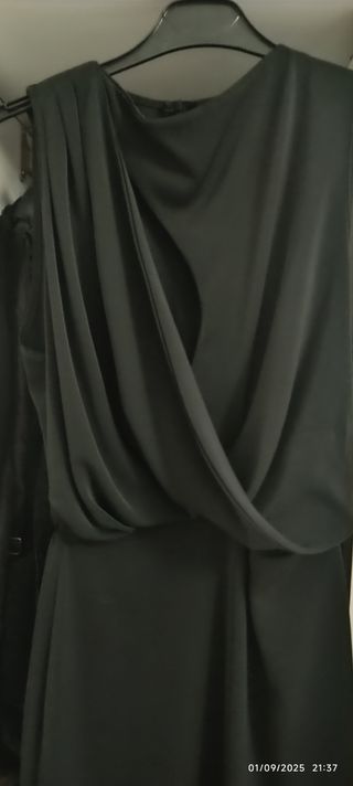 Vestido Negro Fiesta - Seda Viscosa