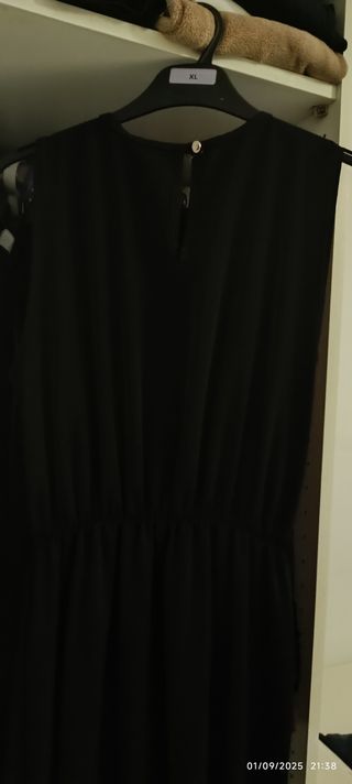 Vestido Negro Fiesta - Seda Viscosa