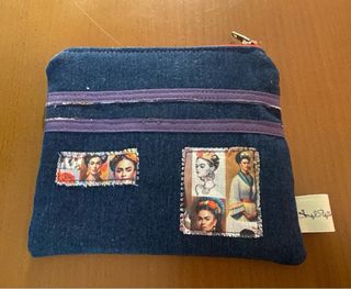 Monedero Frida Kahlo - Azul y Morado