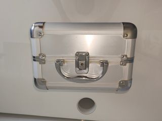 Caja maquillaje aluminio plata