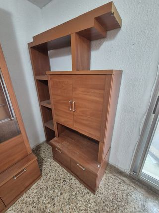 Mueble salón madera - 4 piezas