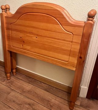 2 Cabeceros cama 90 - Pino macizo