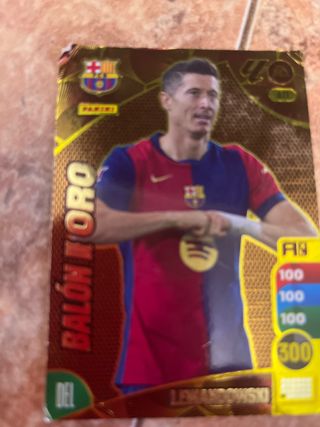 Cromo Lewandowski Balón Oro