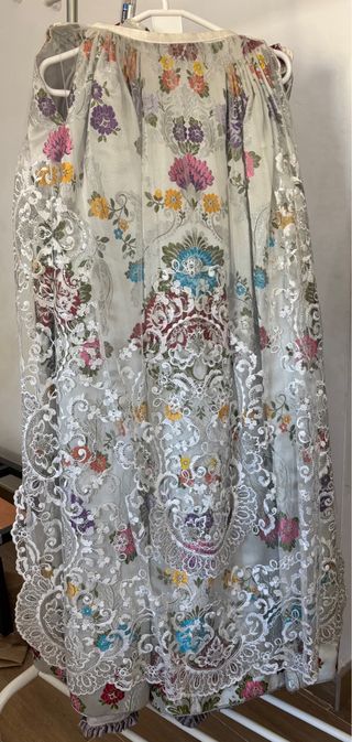 Traje fallera gris talla 36