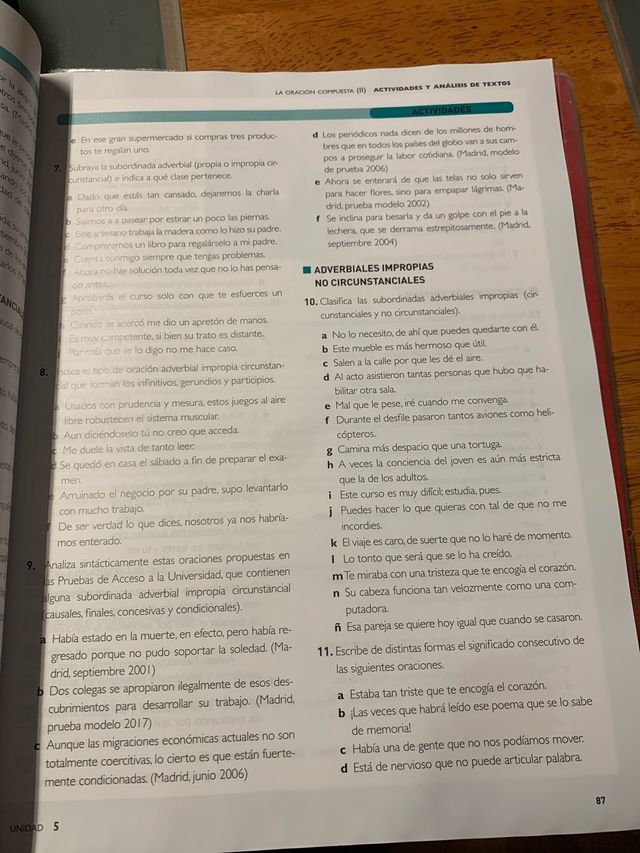 Lengua castellana y Literatura 2 BA 2020