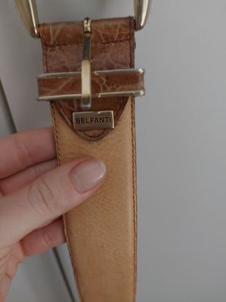 Cintura Belfanti Pelle Beige
