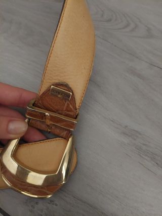 Cintura Belfanti Pelle Beige