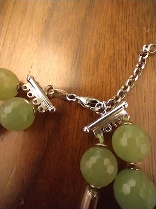 Collana Giada Imperiale Verde Argento