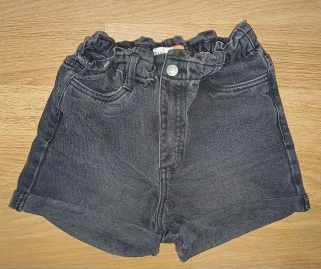 Shorts vaqueros niña - negros