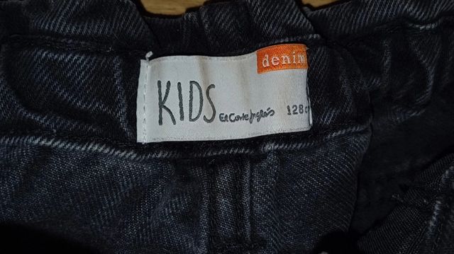 Shorts vaqueros niña - negros