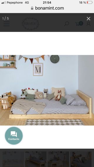 Cama Montessori evolutiva + colchón