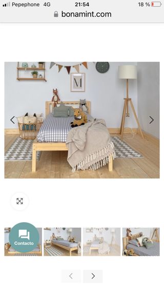 Cama Montessori evolutiva + colchón