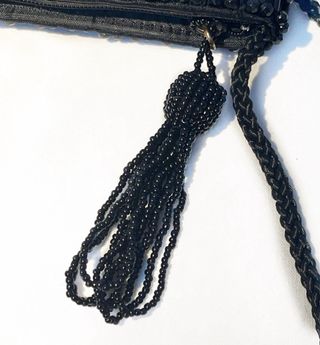 Bolso fiesta negro abalorios