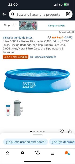 Piscina Intex 56051 hinchable
N21