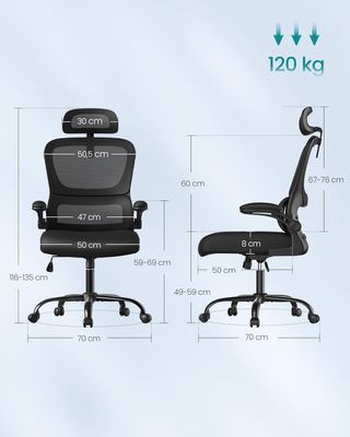 Silla de oficina ergonómica – cómoda y ajustable