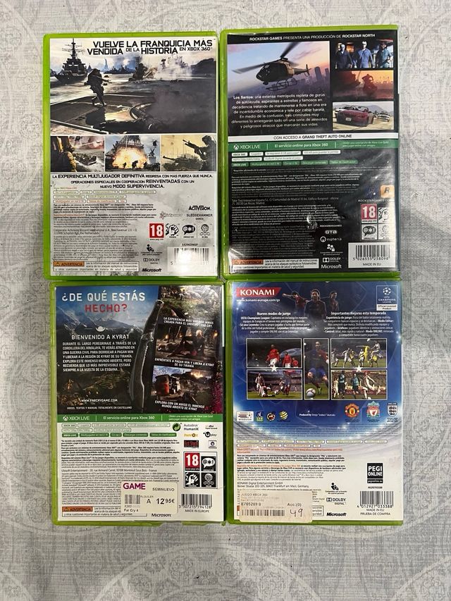 4 Juegos Xbox 360