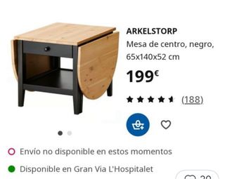 Mesa centro Ikea extensible