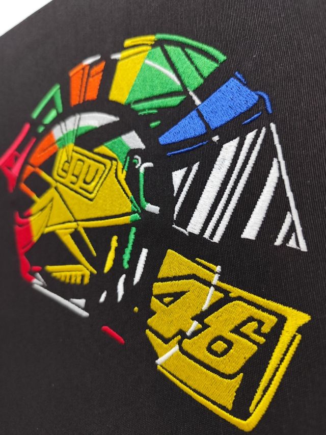 Cuadro bordado casco Valentino Rossi