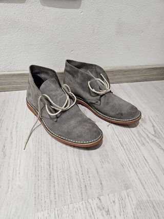 Scarpe uomo suede grigio