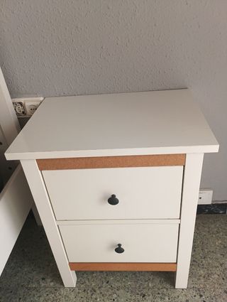 Mesita noche IKEA blanca - 2 cajones