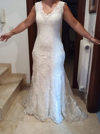Vestido novia Divinity blanco talla 40