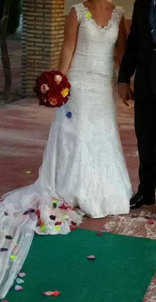 Vestido novia Divinity blanco talla 40