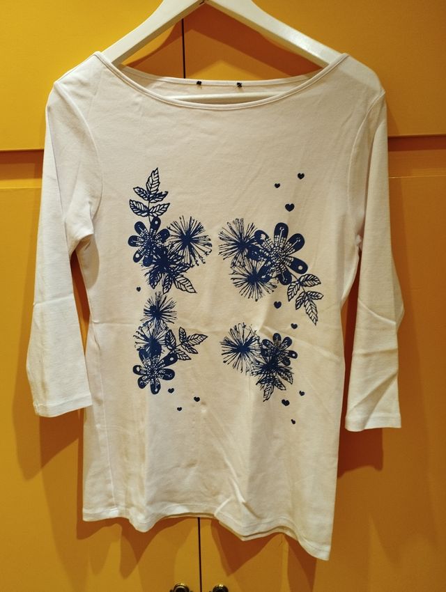 Jersey de flores manga 3/4