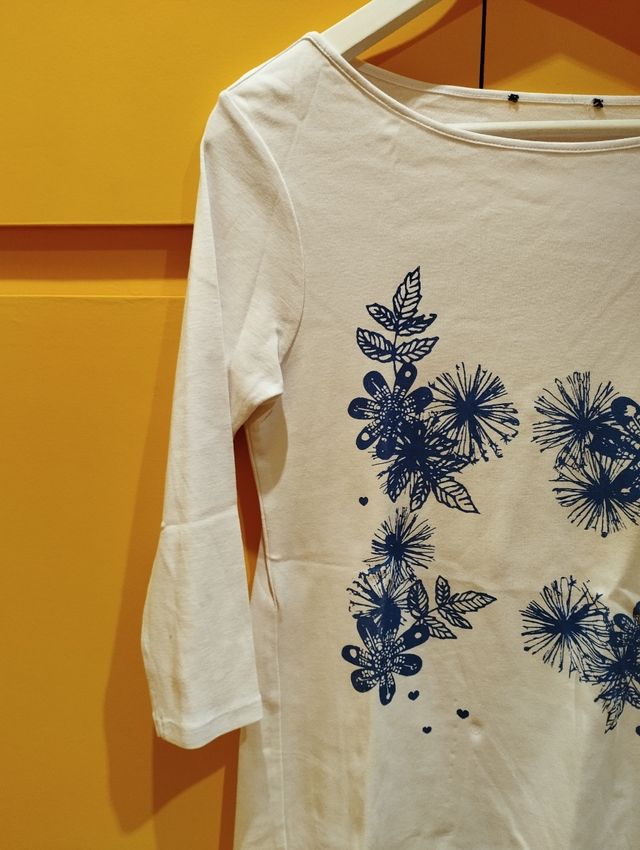 Jersey de flores manga 3/4