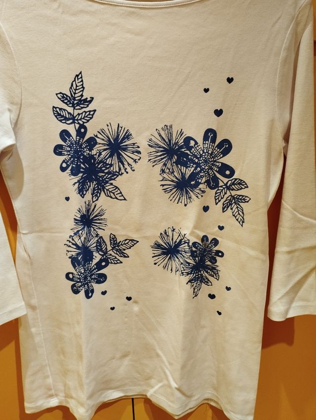 Jersey de flores manga 3/4