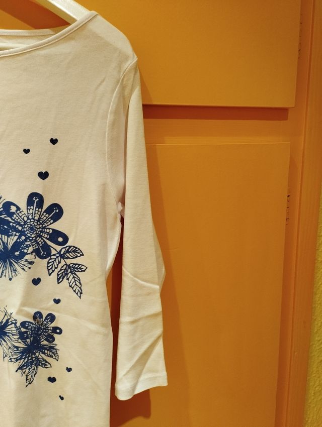 Jersey de flores manga 3/4