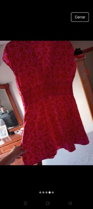 Vestido Zara rosa - Talla L