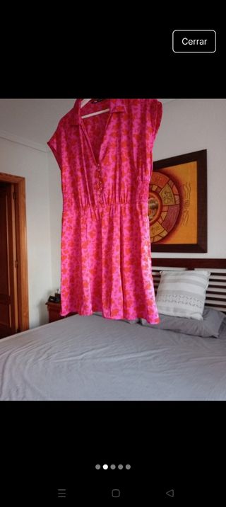 Vestido Zara rosa - Talla L
