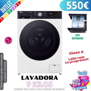 Lavadora LG 9kg blanca F4Y709WBTA1 