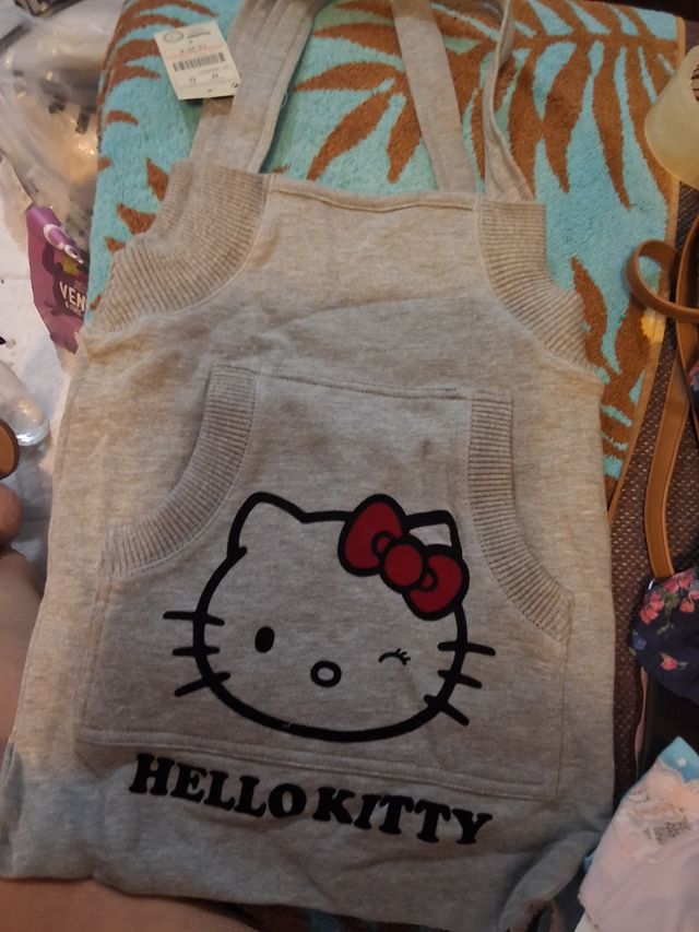 Bolso Oysho Hello Kitty - Gris