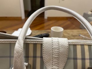 Bolso Burberry azul y beige