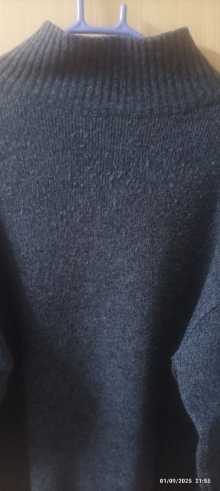Jersey punto azul marino