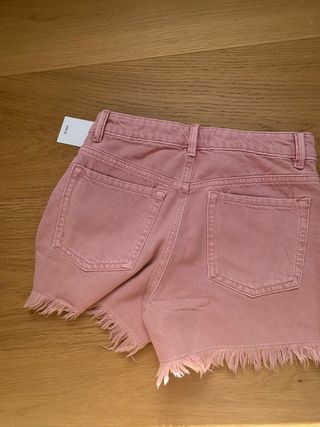 Shorts denim rosa | mujer