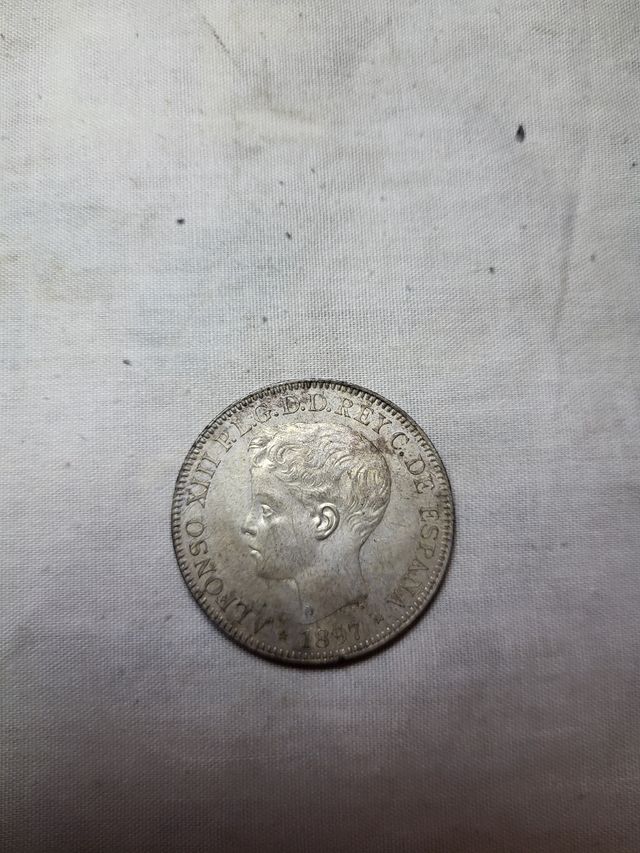 1 Peso Alfonso XIII Filipinas 1897