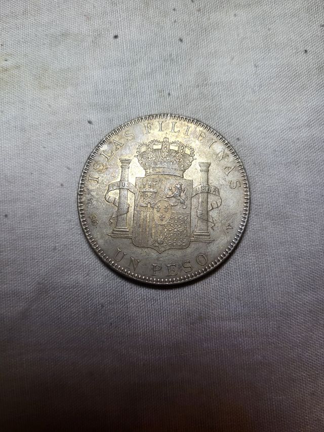 1 Peso Alfonso XIII Filipinas 1897