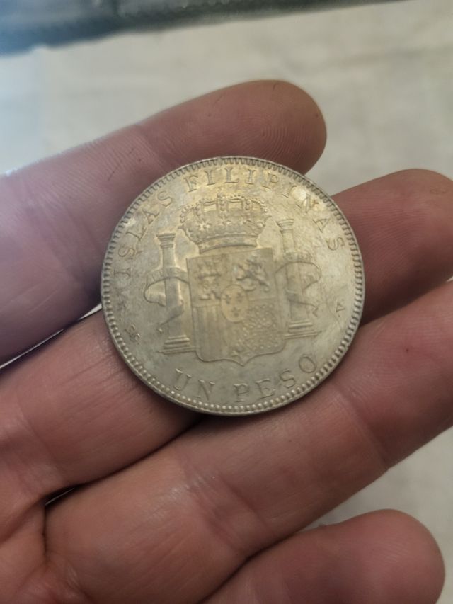 1 Peso Alfonso XIII Filipinas 1897