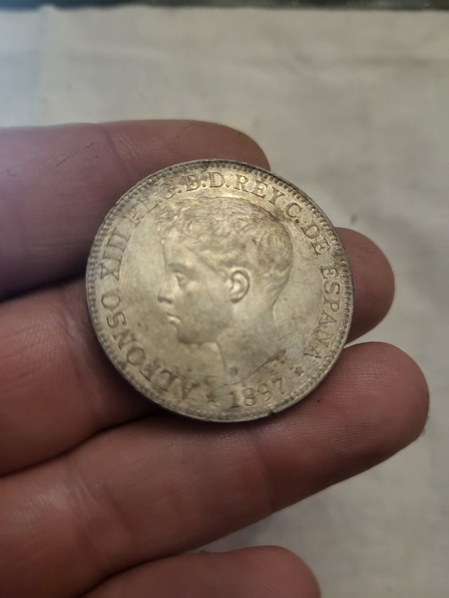 1 Peso Alfonso XIII Filipinas 1897